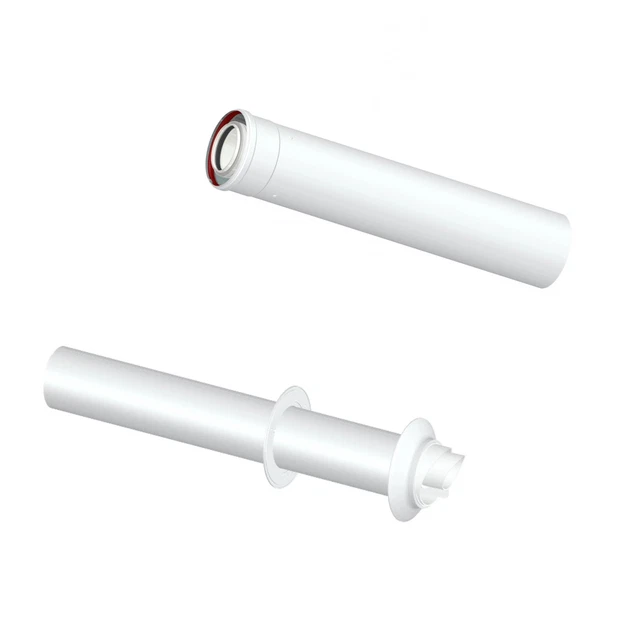 Tubo Scarico Fumi Per Caldaia A Condensazione - Dritto, Diam. 80 Mm, Lunghezza 1000 Mm, M/F In PP - Foto 4