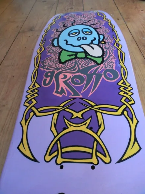 Santa Cruz Jeff Grosso Acid Tongue D2D Painted Skateboard Deck only! 2