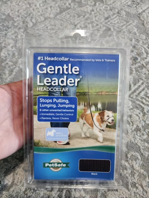 PetSafe Gentle Leader Headcollar No-Pull Dog Small (Up To 25 Lb) Black NEW