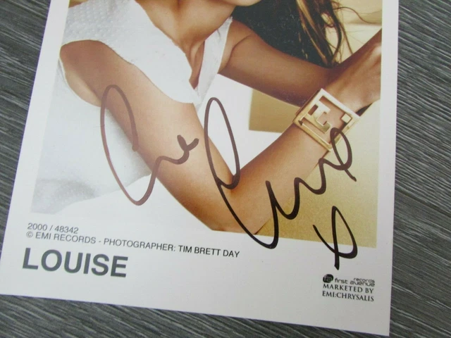 Louise Redknapp Eternal Singer & Strictly Original Hand Signed Promotional Card 2