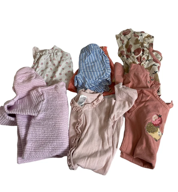 Bundle Baby Girls Pajamas Assorted  Brands 12-18 months #14