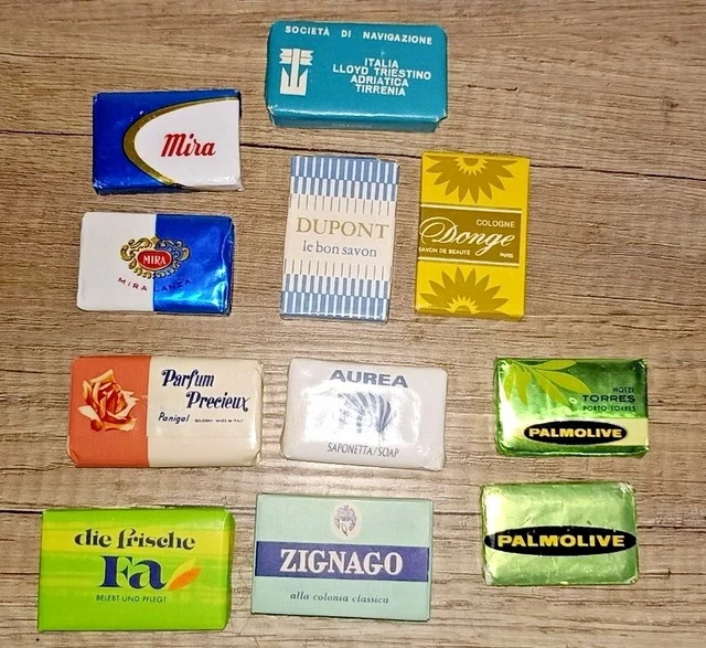 Lotto 11 Saponette  Mira Palmolive Zignago Dupont Cologne Donge