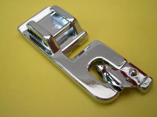 Sewing Machine Clip On Rolled Hem Foot Fits Brother Toyota Janome Silver Singer