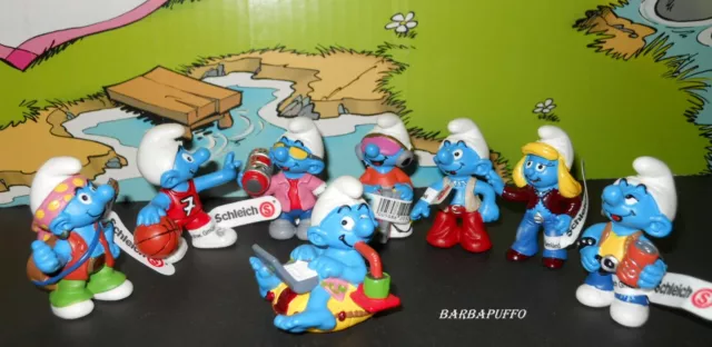 PUFFI SMURFS SCHLUMPF 20887 SERIE NEW GENERATION COMPLETA anno 2003 RARE