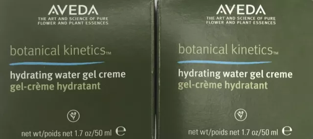 Paquete de 2 PAQUETE AVEDA Botanical Kinetics Hydrat Water Gel Crema 1.7 oz/50ml QTY2 M8