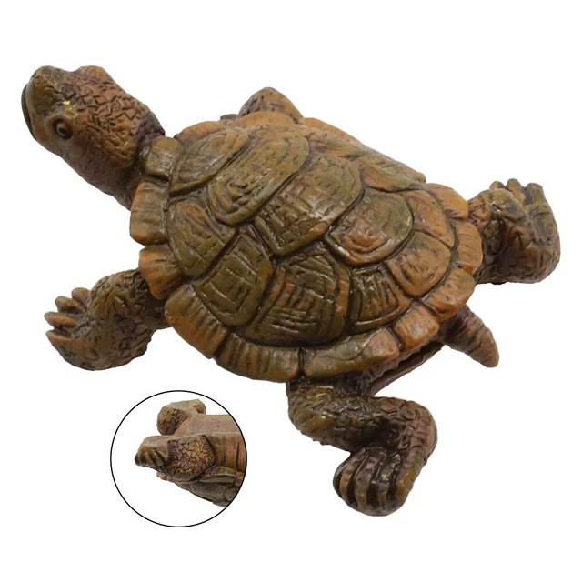 Lot de 100 mini tortues lumineuses en résine, mini figurines d'animaux brillantes, multicolore petites tortues nocturnes
