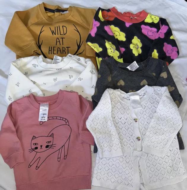 Baby Girl Bulk Jumpers Size 0. X 6 Items
