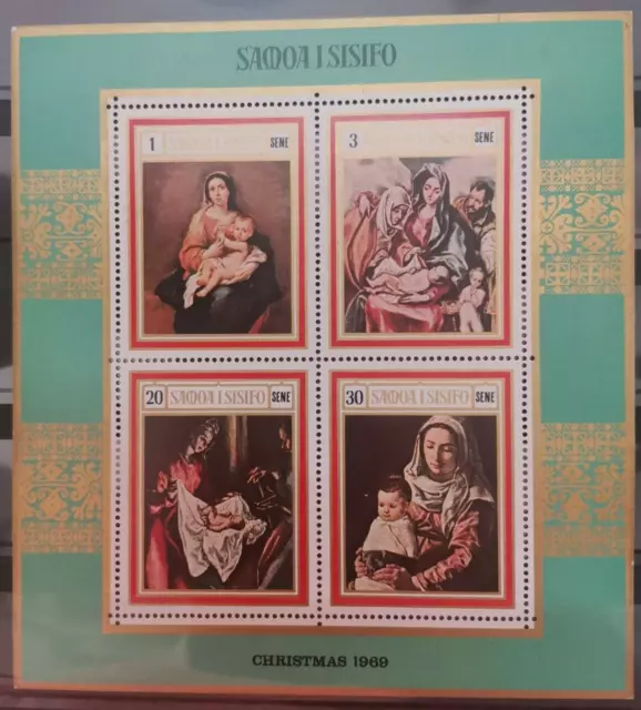 SAMOA et SISIFO Scott# 320a ** MNH Noël 1969