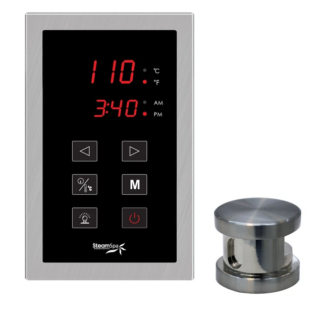 Kit de control de panel táctil SteamSpa OATPK níquel Oasis