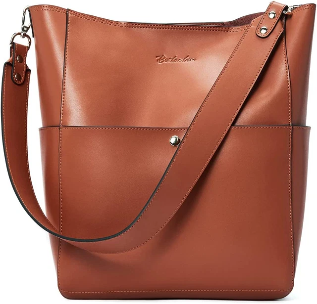 Bostanten Sac À Main Femme Cuir Véritable Sac Bandoulière Porté Epaule Fourre Co