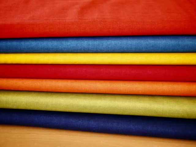 Makower Tissu Patchwork Lin Texture Uni Coton Tissu Couleur Uni Aspect Lin