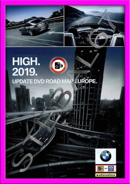 DVD CD BMW Road Map Europe High 2019-2020 Mappe Navigatore + Autovelox ...