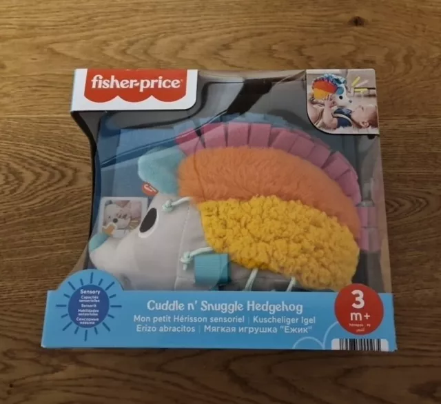 Fisher-Price HBP42 - Knuddel-Igel, Plüschspielzeug Mit Geräuschen Und Texturen