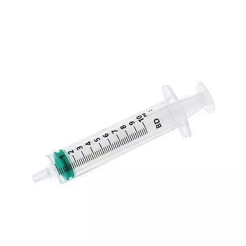 10ml BD Quality Sterile Syringes MULTI LISTING Plastic Syringe 5 10 25 50 200