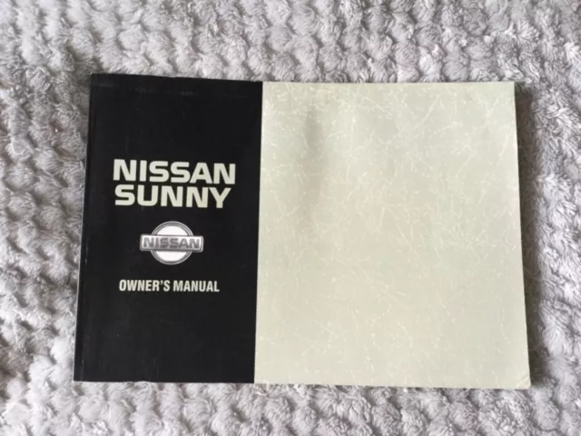 Nissan Sunny Owners Manual