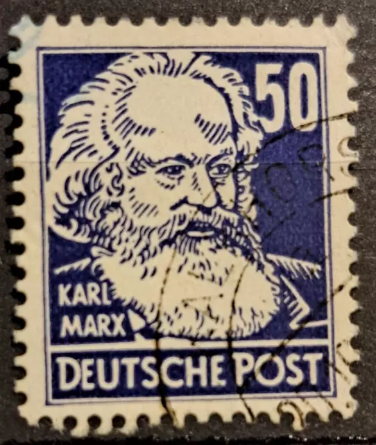 DDR 1952 - KÖPFE  - Mi. 337 v XI, gestempelt - gepr. BPP