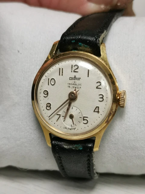 Montre Mécanique Suisse Femme CODHOR - Fonctionne - Occasion - Style Classique