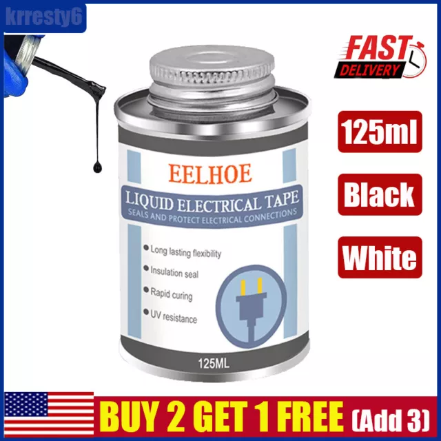 Waterproof Liquid Insulation Electrical Tape Fast Fixed Dry Sealing Glue 4.4oz