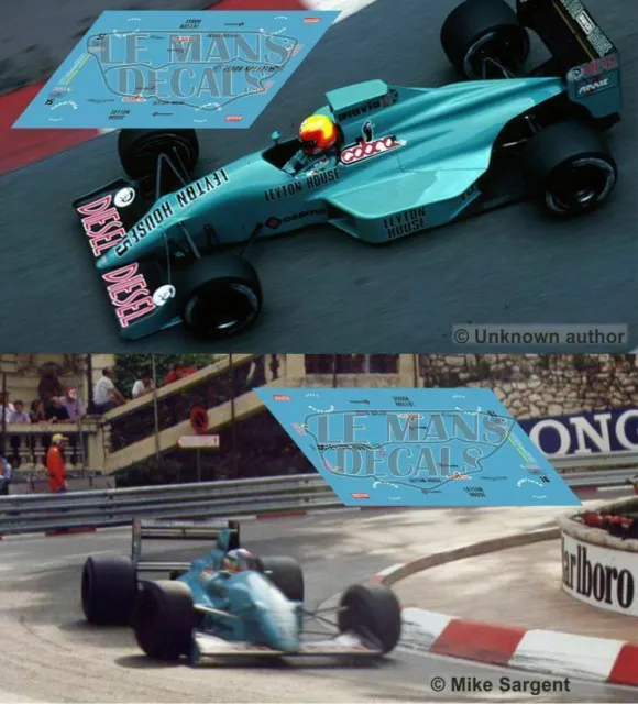 Decals March 881 Monaco GP 1989 1:32 NSR Formula F1 Leyton House slot decals