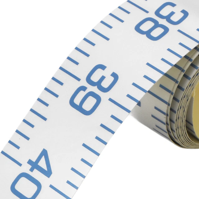 White Fish Measure Ruler NEW 40IN FISH Ruler Waterproof Adhesive Fish Measuring Tape Fishing ...