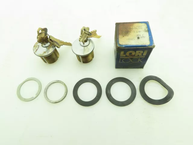Lori Lock 4215-25-1-04-112 Mortise Cylinder Lock 1-1/8" Keyed Alike Lot of 3
