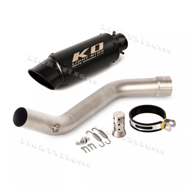 For Kawasaki ZX6R Ninja 2009-2023 Exhaust Pipe Motorcycle Slip-on Mufflers 51mm