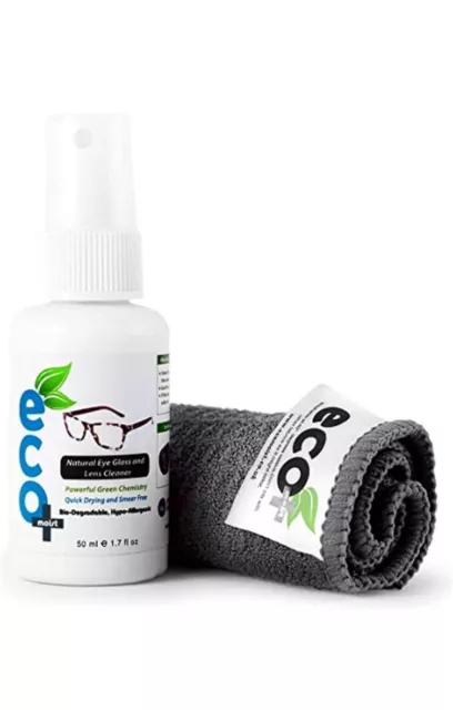 Ecomoist Natural Screen Cleaner 50ml with Fine Microfiber Towel