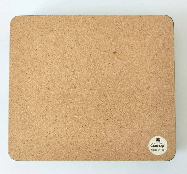 Eternal Beau Tablemats Cork Backed x 6 = Boxed - Cloverleaf 3