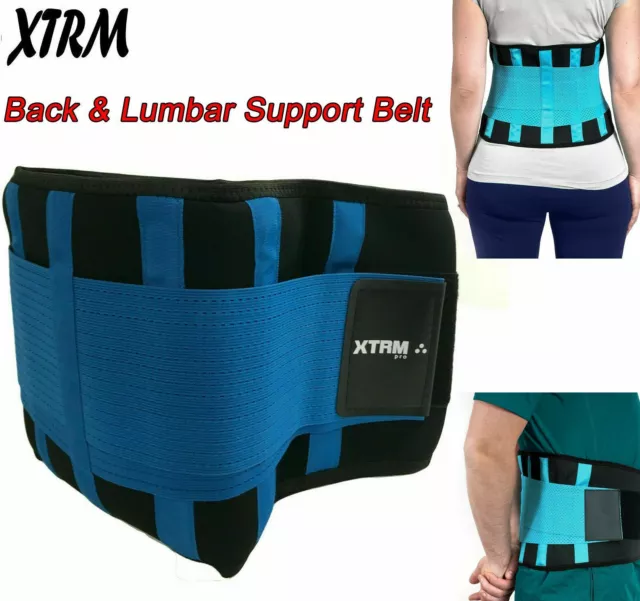 Neoprene Pain Relief Double Pull Magnetic Lumbar Support Lower Back Belt Brace