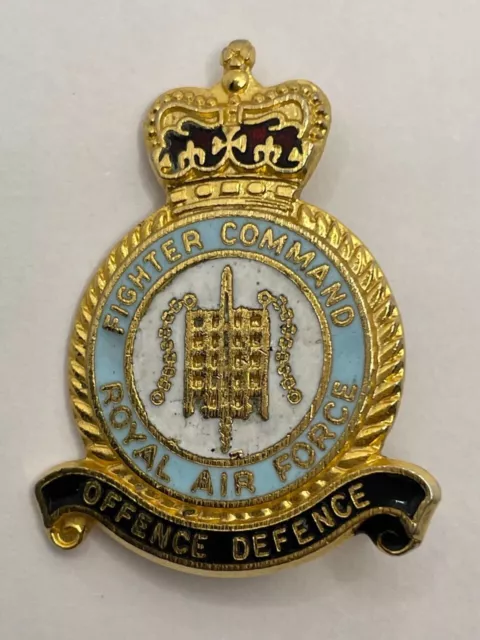 Raf Qc Lapel Badge - Fighter Command