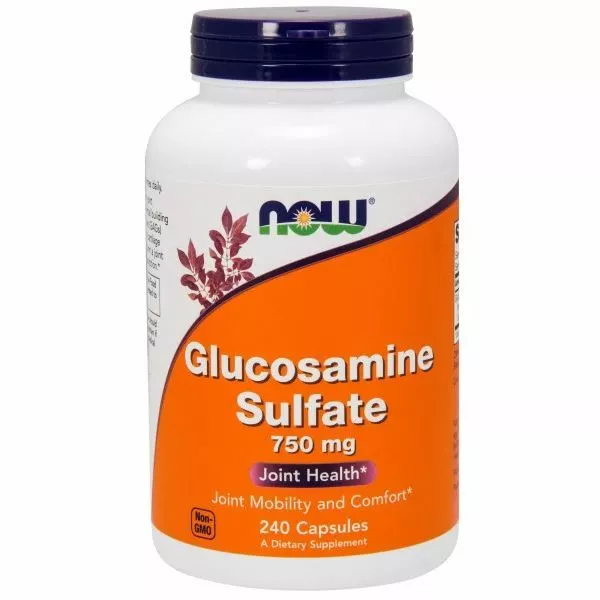 Glucosamina Sulfatos 750MG 240 Tapas Por Now Foods