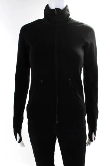 Lululemon Women's Long Sleeves Full Zip Sweater Black Size 2