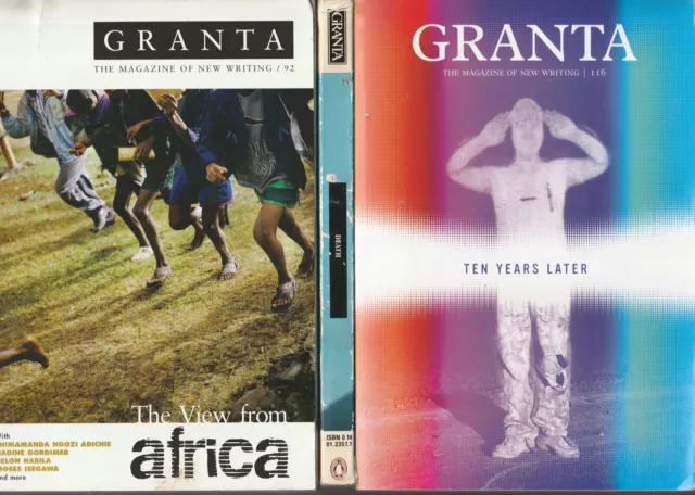 LOT OF 3 ISSUES OF GRANTA MAGAZINE 27 Death / 92 Africa / 116 Ten Years Later