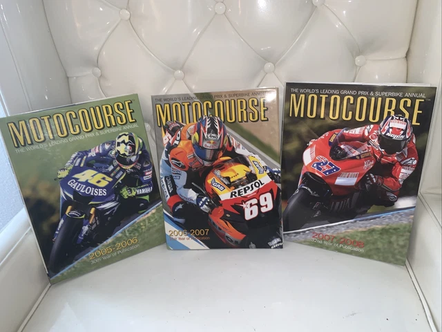 Motocourse 2005-2006 Edition 2006-2007 Edition 2007-2008 Edition Lot Of 3 Books