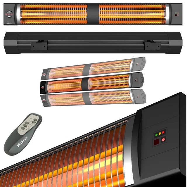 Heizstrahler Square Wand Digitalanzeige 2800 W Infarotheizung Innenraum Außen