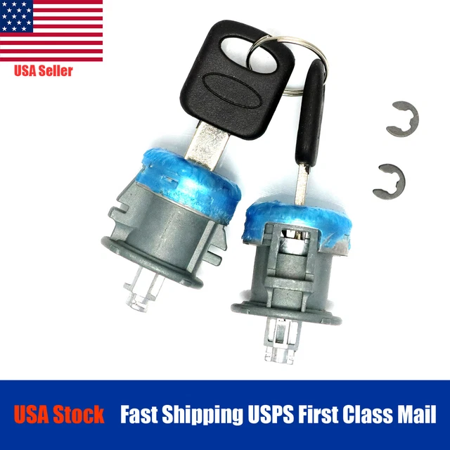 Door Lock Cylinder & Keys Set Of 2 for 1999-2016 Ford F250 F350 Super Duty New