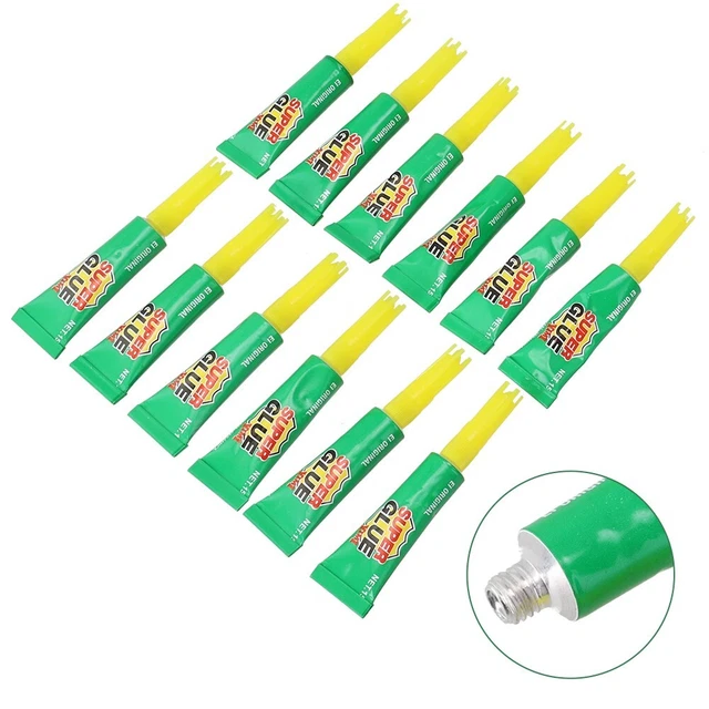 Adesivi cianoacrilato ad azione forte e veloce 12 pezzi supercolla liquida