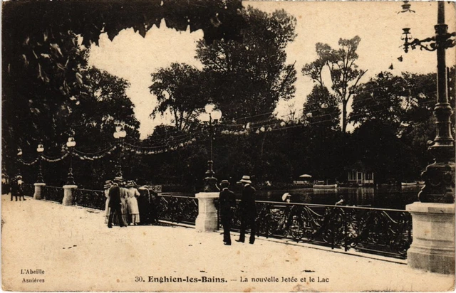 CPA Enghien les Bains La nouvelle Jetee et le Lac FRANCE (1332931)