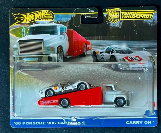 Hot Wheels Premium Team Transport - Porsche 906 Carrera 6 + Camion De Transport