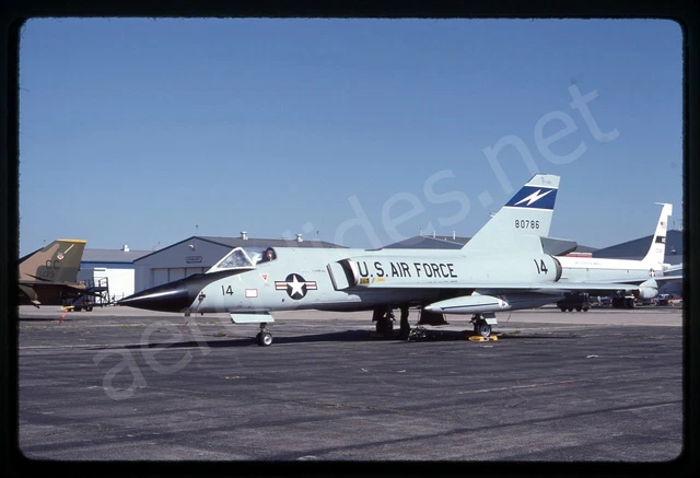 USAF Convair F-106A 58-0786 Jul 84 Kodachrome Slide/Dia