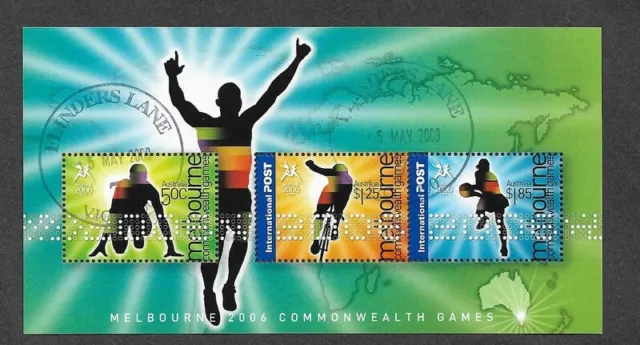 Australia Commonwealth Games Min Sheet 2006 Used Cto
