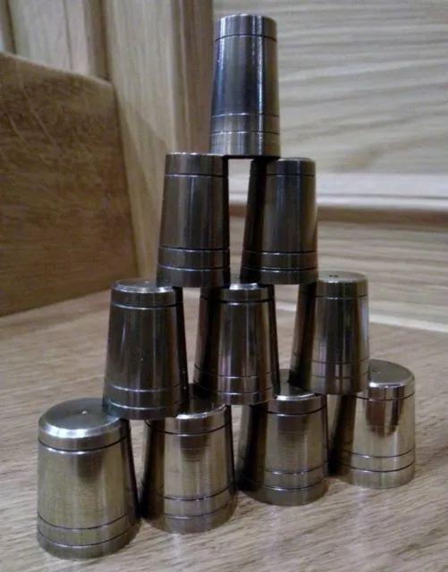 SOLID BRASS WALKING STICK "ULTRA" FERRULES. THICK *4mm BASE* Choice of