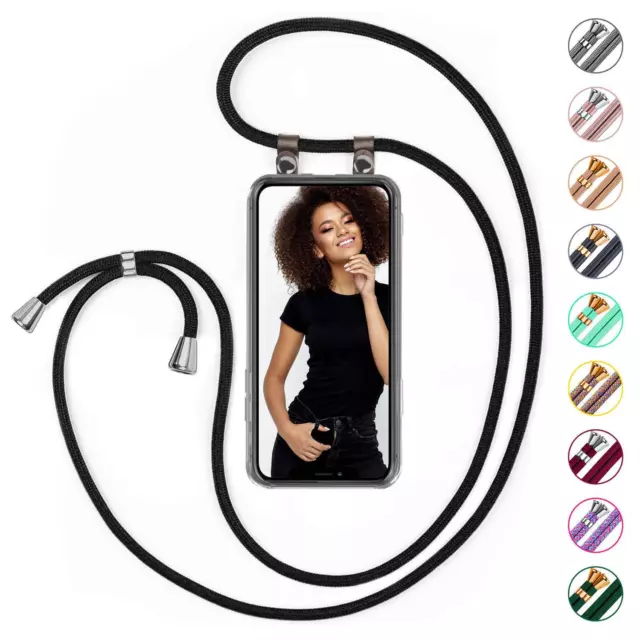 Téléphone Portable Chaîne pour Apple IPHONE 12 Pro Coque Avec Ruban Bumper Corde