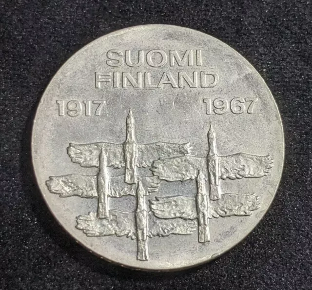 Finland 1967 S-H 10 Markkaa KM# 50 #049  #22C 2