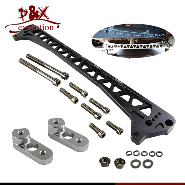 BLACK REAR SUBFRAME Brace for Honda Civic/Del Sol/CRX Acura Integra EF