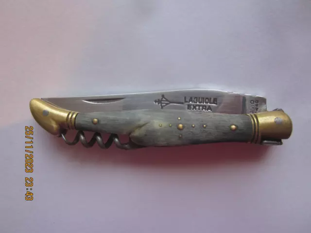 Coffret de 6 couteaux de table Laguiole G.David corne noire