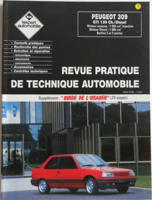 revue technique automobile RTA Peugeot 309 GTI 130 ch / diesel TBE