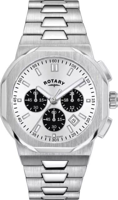 Rotary da Uomo Regent Rovere Orologio Cronografo Gb05450/59 Nuovo
