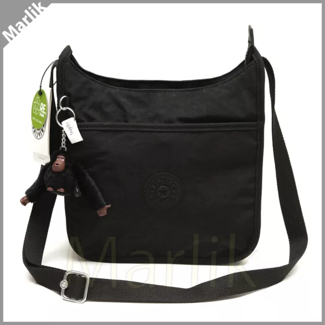 Kipling Nicci KI9229 Women's Crossbody Bag, Small, Black Tonal, NEW