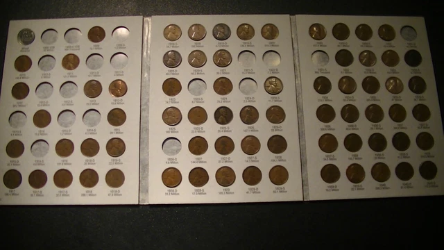 Lincoln Wheat Penny Cent Set Lot 71 Coins 1909 Vdb To 1940 Includes Rarer Dates